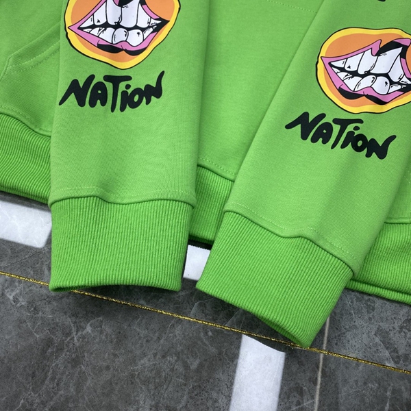 ブランドパーカー角部分ディテール